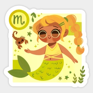 Scorpio Mermaid Sticker